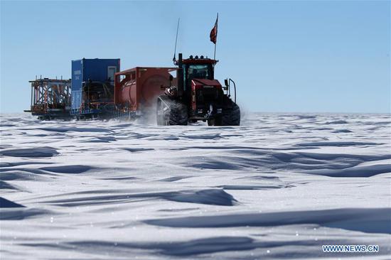 China's 35th Antarctic expedition team enters Dome A area