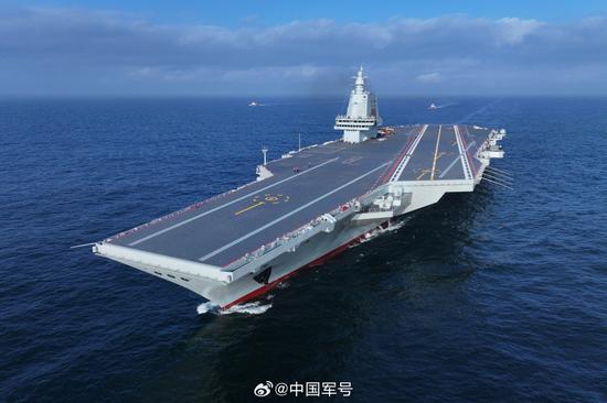 China's third aircraft carrier completes maiden sea trial