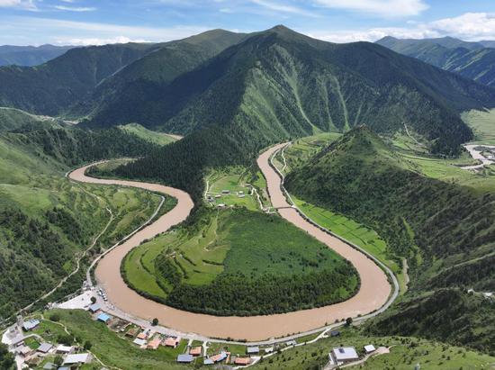 Natural scenery of Makehe primitive forest farm in Qinghai