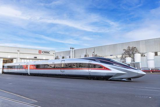 China unveils prototypes of world's fastest high-speed train