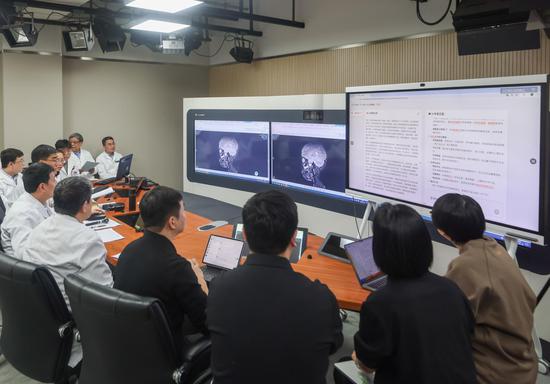 AI pediatrician diagnoses at Beijing Children's Hospital