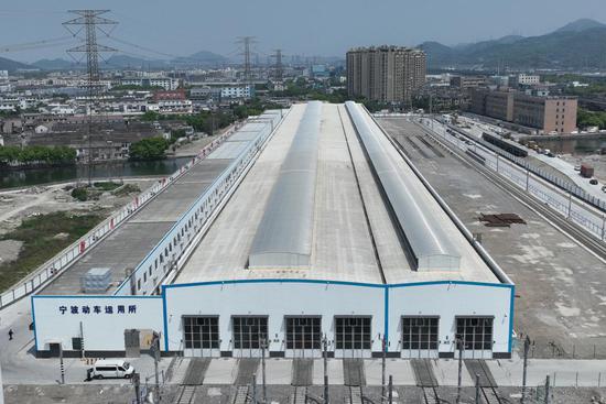 High-speed train depot starts operation in E China